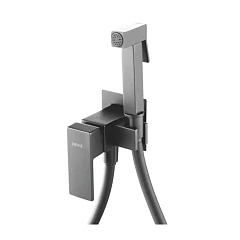 Гигиенический душ со смесителем Shevanik S127T, оружейная сталь