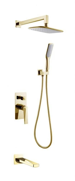 Душевой комплект Boheme Venturo 384-2 с изливом золото
