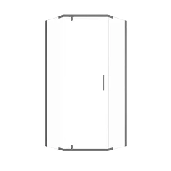 Душевая ширма Triton Дека-Графит 100*100*190 L/R без поддона
