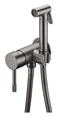 Гигиенический душ со смесителем Boheme Uno 467-GM скрытый монтаж графит