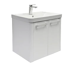 Тумба с раковиной Comforty Катунь 60 белый матовый (раковина Comforty 4460)