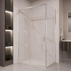 Душевой уголок Vincea Stella 110*80 профиль хром без поддона