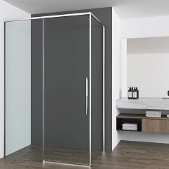 Душевой уголок Vincea Ultima 100*90*200 профиль хром без поддона