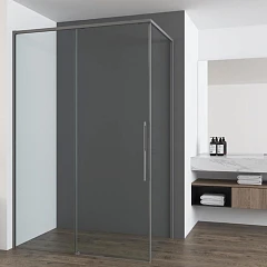 Душевой уголок Vincea Ultima 100*100*200 профиль вороненая сталь без поддона