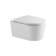 Подвесной унитаз DQ Schille DT1466516 43*57 безободковый Торнадо с крышкой-сиденьем микролифт