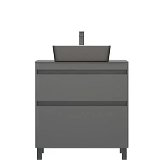 Тумба под раковину Corozo Алабама 80 Z2 графит напольная