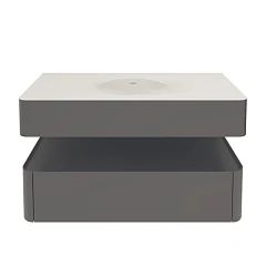 Тумба под раковину Vincea Caprise 100 серая матовая