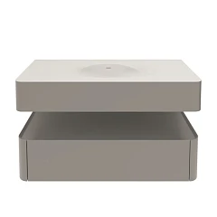 Тумба под раковину Vincea Caprise 100 светло-серая матовая