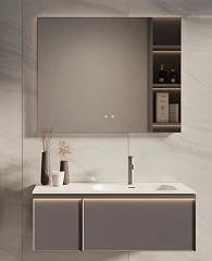 Комплект мебели Vincea Elise 100 серый матовый R