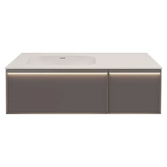 Тумба с раковиной Vincea Elise 120 серая матовая L