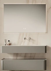 Комплект мебели Vincea Caprise 120 светло-серый матовый