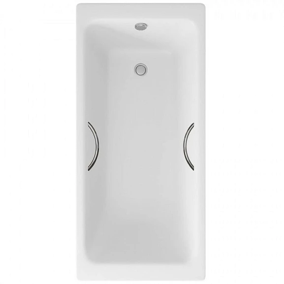 Чугунная ванна Delice Parallel 160х70 с ручками