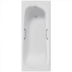 Чугунная ванна Delice Continental 160х70 с отверстиями под ручки