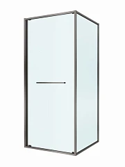 Душевой уголок Cezares Lux 80*80*195 профиль оружейная сталь без поддона