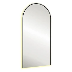 Зеркало Silver Mirrors Vita Black-TX 50*100 черный с интерьерной Led-подсветкой инфракрасный выключатель