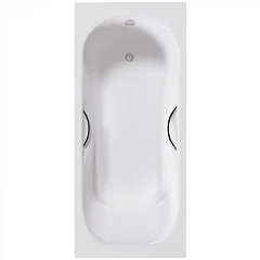 Чугунная ванна Delice Malibu 170х70 с отверстиями под ручки