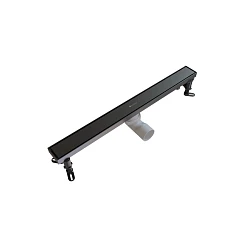 Душевой лоток Knotlor Терра/Terra 60 вороненая сталь