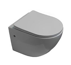 Подвесной унитаз Cerutti Spa Sella Aria B-2376-3 36*49 безободковый с крышкой-сиденьем микролифт Подвесной унитаз Cerutti Spa Sella Aria B-2376-3 36*49 безободковый с крышкой-сиденьем микролифт