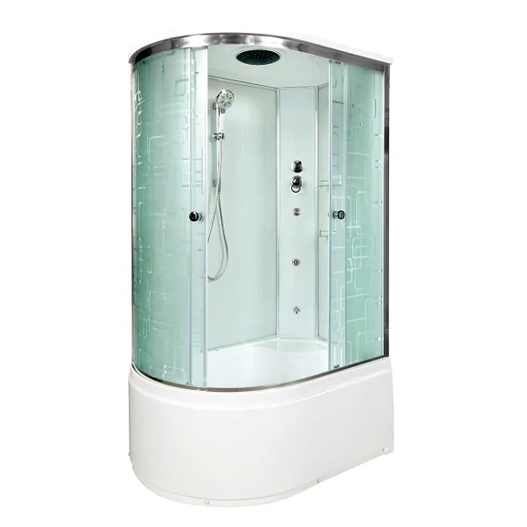 Душевая кабина Deto EM4512 120х80х220 R с гидромассажем
