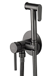 Гигиенический душ со смесителем WONZON & WOGHAND WW-88829902-BGM скрытый монтаж вороненая сталь