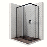 Душевой уголок Ambassador Queen 11011205LBlack 120*80*200 L без поддона Душевой уголок Ambassador Queen 11011205LBlack 120*80*200 L без поддона