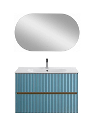 Комплект мебели Art&Max Elegant 90 с LED подсветкой ручек ниагара