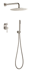 Душевой комплект Boheme Uno 464-NB брашированный никель