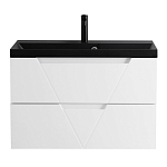 Тумба с раковиной BelBagno Vittoria 80 Bianco Opaco (с черной раковиной) Тумба с раковиной BelBagno Vittoria 80 Bianco Opaco (с черной раковиной)