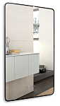 Зеркало Silver Mirrors Incanto 60*100 с Led-подсветкой сенсорный выключатель часы черное
