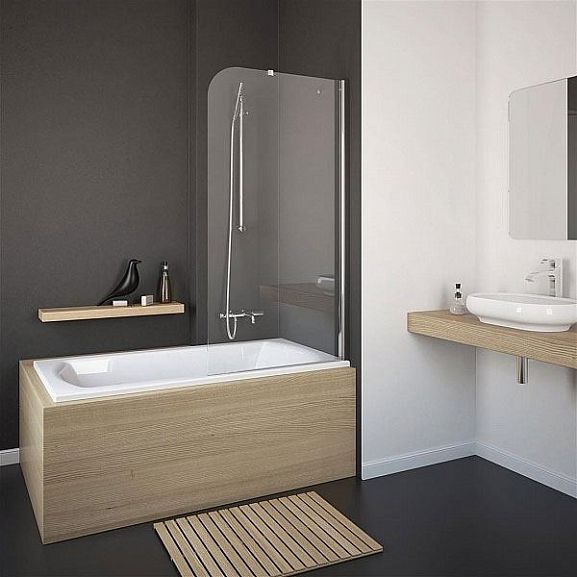 Шторка на ванну Radaway Torrenta PNJ 80*150 R графитовое стекло