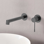 Смеситель Vincea Desire VBFW-1D1GM для раковины скрытый монтаж вороненая сталь Смеситель Vincea Desire VBFW-1D1GM для раковины скрытый монтаж вороненая сталь