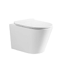 Подвесной унитаз Ceruttispa FARO Aria Tornado 35,5*52 безободковый с крышкой-сиденьем микролифт Slim