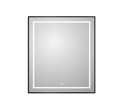 Зеркало BelBagno Kraft SPC-KRAFT-700-800-LED-TCH-WARM-NERO 70*80 черное с Led-подсветкой и функцией антизапотевания