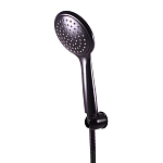 Душевая лейка Rav Slezak SK0053CMAT с держателем и шлангом черная матовая Душевая лейка Rav Slezak SK0053CMAT с держателем и шлангом черная матовая