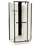 Душевая кабина Ceruttispa Chika901B 90*90*215-225 L/R без крыши с регулируемой высотой
