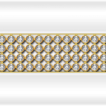 Декоративная горизонтальная вставка Fra Grande "Кристаллы Swarovski" Анабель на фронтальную панель (на выбор по фото)