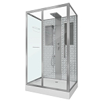 Душевая кабина Niagara Luxe NG-7711WBK 120х90х210 без крыши L/R Душевая кабина Niagara Luxe NG-7711WBK 120х90х210 без крыши L/R