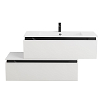 Тумба с раковиной Cezares Slider 100 Bianco Opaco с нижней тумбой Тумба с раковиной Cezares Slider 100 Bianco Opaco с нижней тумбой