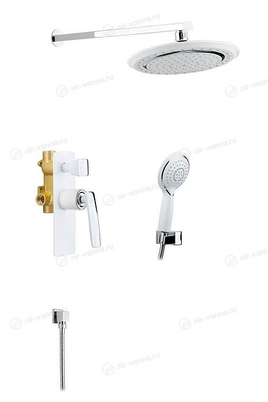 Душевой комплект Timo Helmi SX-4069/00-16SM (412) chrome/white