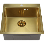 Кухонная мойка Melana ProfLine 50*50 врезная квадратная золото
