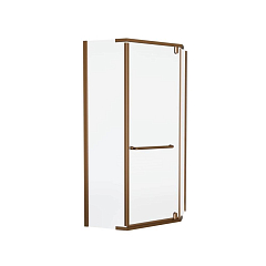 Душевой уголок Knotlor Penta 90*90*200 профиль бронза без поддона