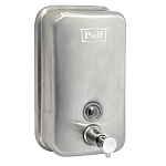Дозатор Puff 8608m хром матовый 800 ml антивандальный Дозатор Puff 8608m хром матовый 800 ml антивандальный