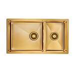 Кухонная мойка Paulmark Osser PM527844-BG 78*44 брашированное золото Кухонная мойка Paulmark Osser PM527844-BG 78*44 брашированное золото