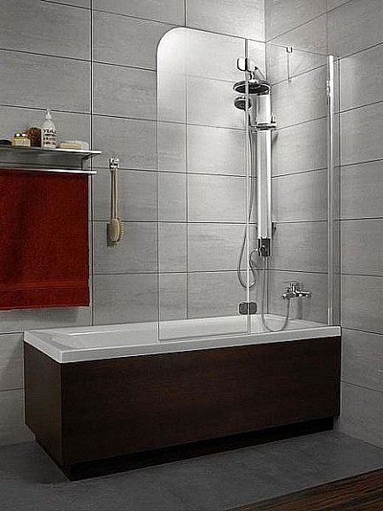 Шторка на ванну Radaway Torrenta PND 101*150 R прозрачное стекло