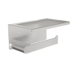 Держатель туалетной бумаги Knotlor Bliss PH102BS с полкой матовая сталь