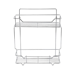 Полка Milardo Grid GRICS2CM44 двухъярусная хром
