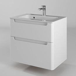 Тумба с раковиной Briz Эстель 70 белый глянец