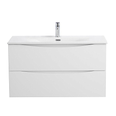 Тумба с раковиной BelBagno Marino-Cer-N 100 Bianco Lucido