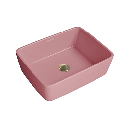 Накладная раковина Grossman Color GR-3016PIM 48*37 розовая матовая