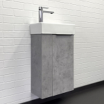 Тумба с раковиной Comforty Асти 40 бетон светлый R (раковина Comforty 9140)